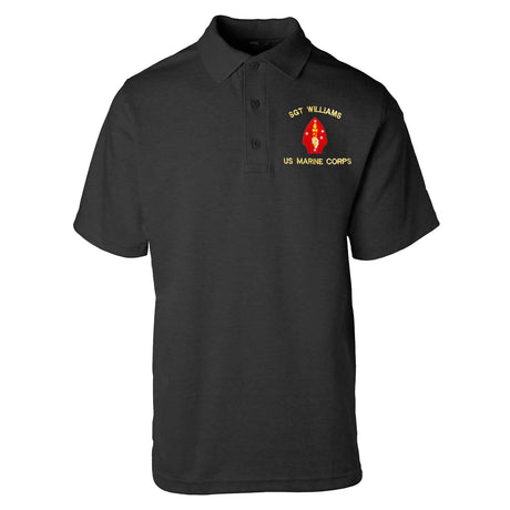 2nd Marine Division Embroidered Tru-Spec Golf Shirt - SGT GRIT