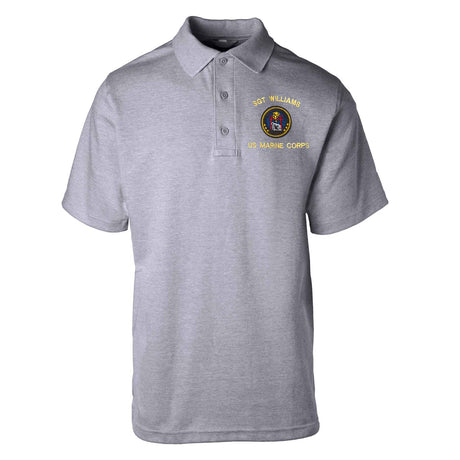 Marine Corps Security Force Embroidered Tru-Spec Golf Shirt - SGT GRIT