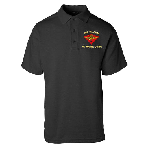 3rd Marine Air Wing Embroidered Tru-Spec Golf Shirt - SGT GRIT