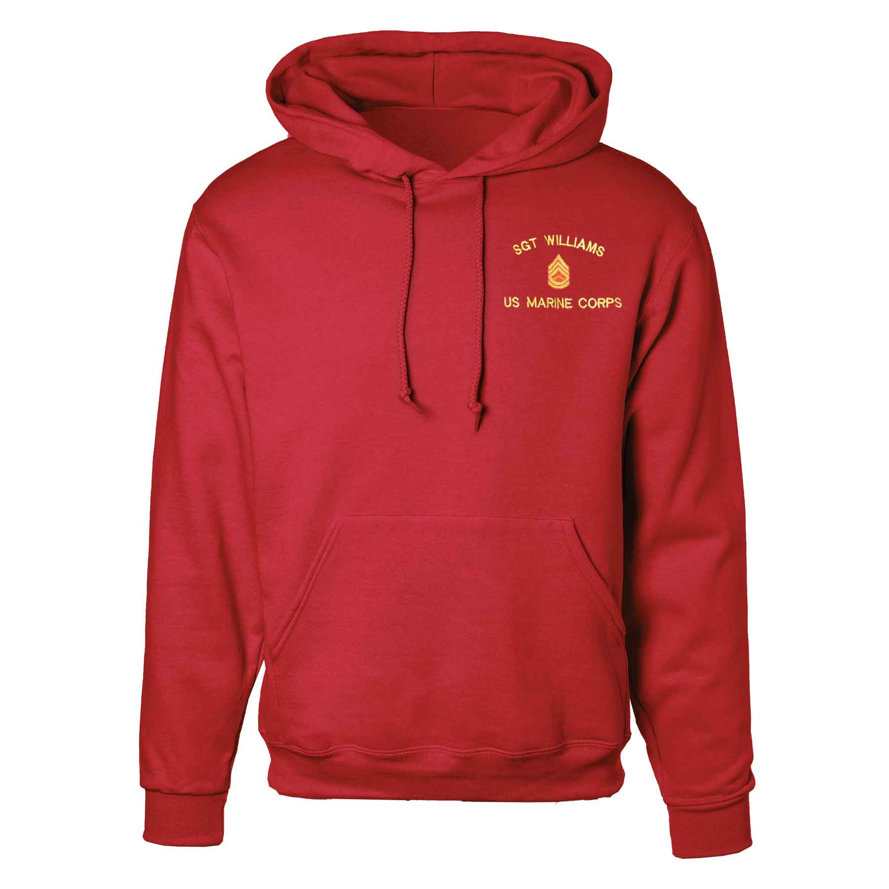 Personalized Marine Corps Hoodie SGT GRIT