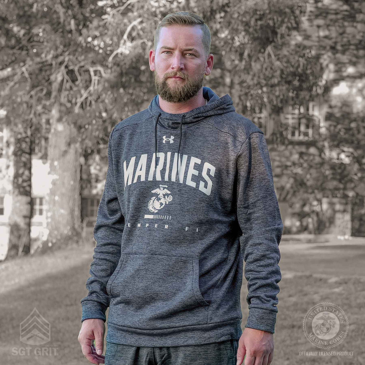 UA Marines Semper Fi Fleece Hoodie - SGT GRIT