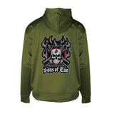 USMC Half Zip Hoodie- OD green - SGT GRIT