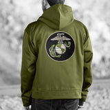 USMC Half Zip Hoodie- OD green - SGT GRIT