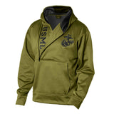 USMC Half Zip Hoodie- OD green - SGT GRIT