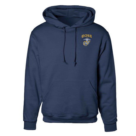Marine MOS Embroidered Hoodie - SGT GRIT