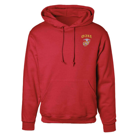 Marine MOS Embroidered Hoodie - SGT GRIT