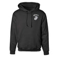 Marine Corps MOS Embroidered Hoodie - Black with Gray - SGT GRIT