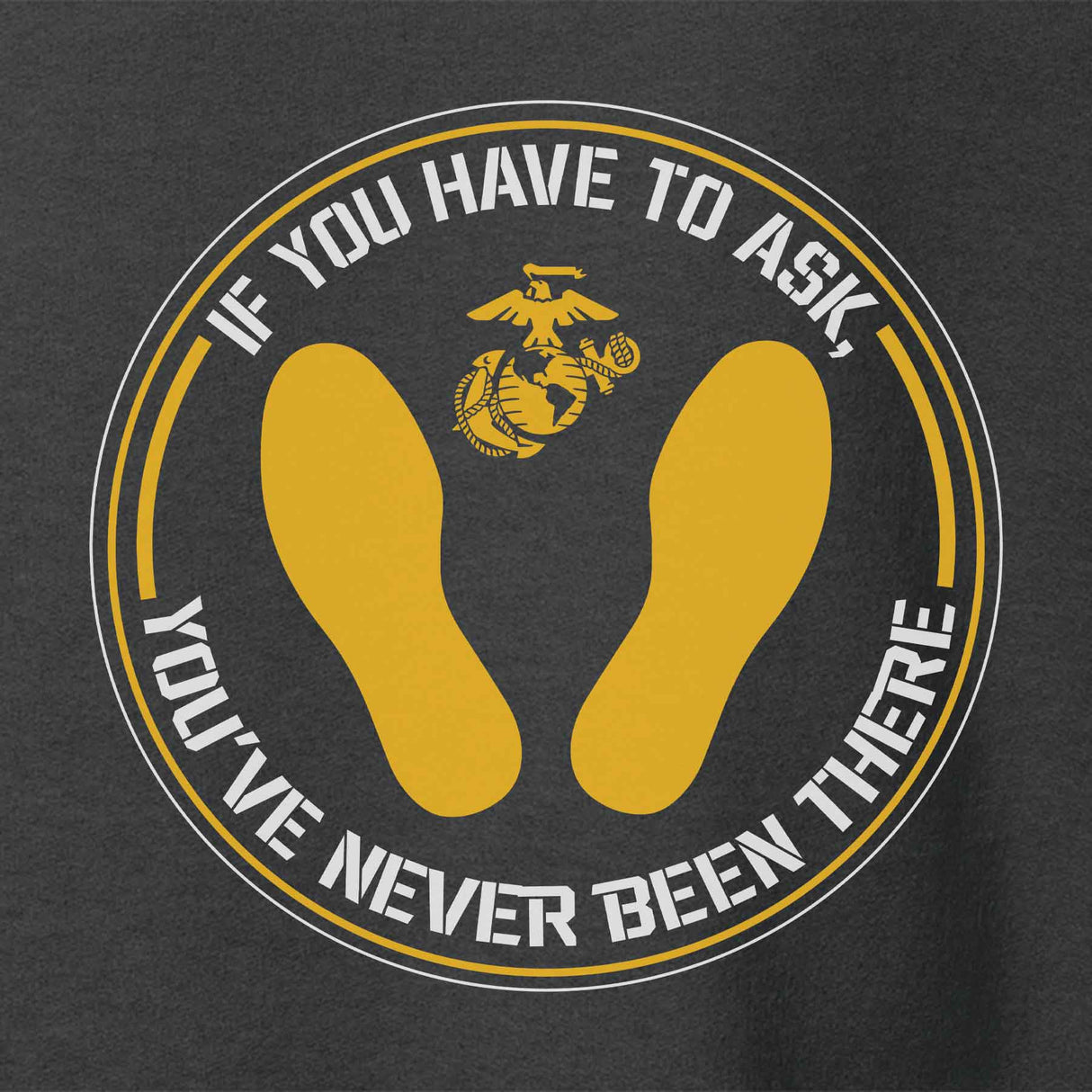 Marines Yellow Footprints Hoodie - SGT GRIT