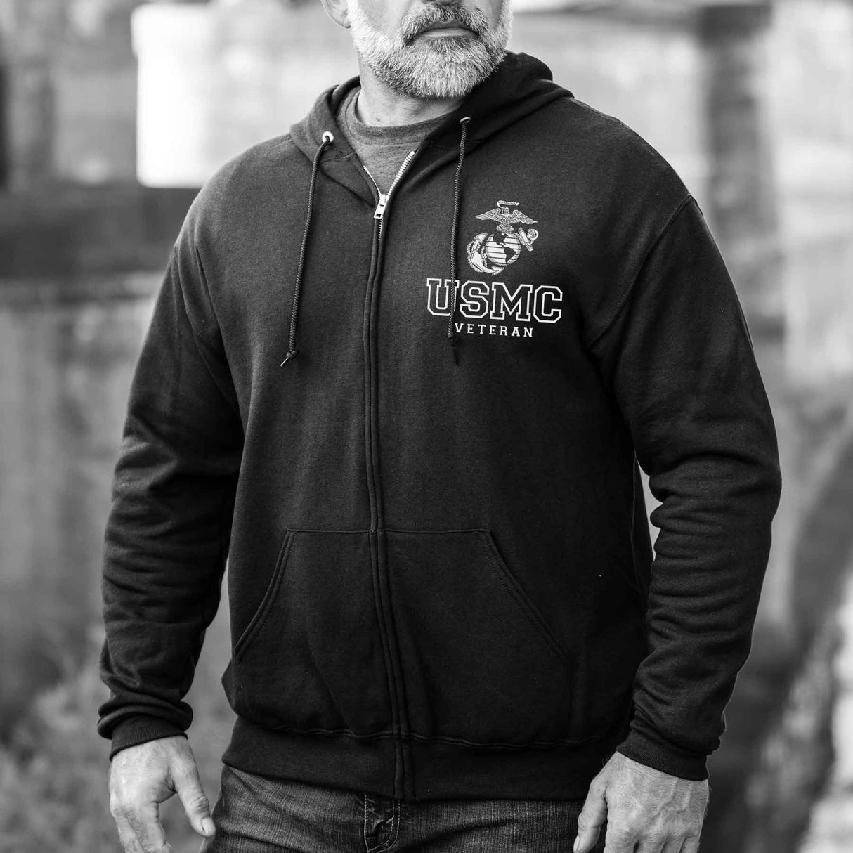 USMC Veteran Full-Zip Hoodie - SGT GRIT