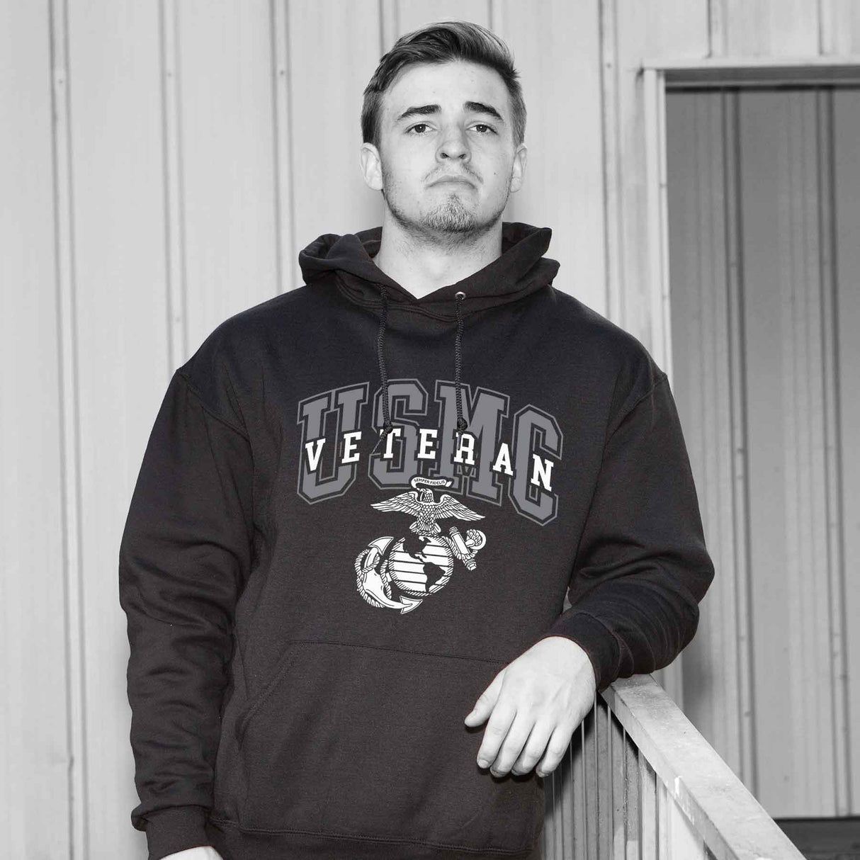 USMC Veteran Overlay Hoodie - SGT GRIT