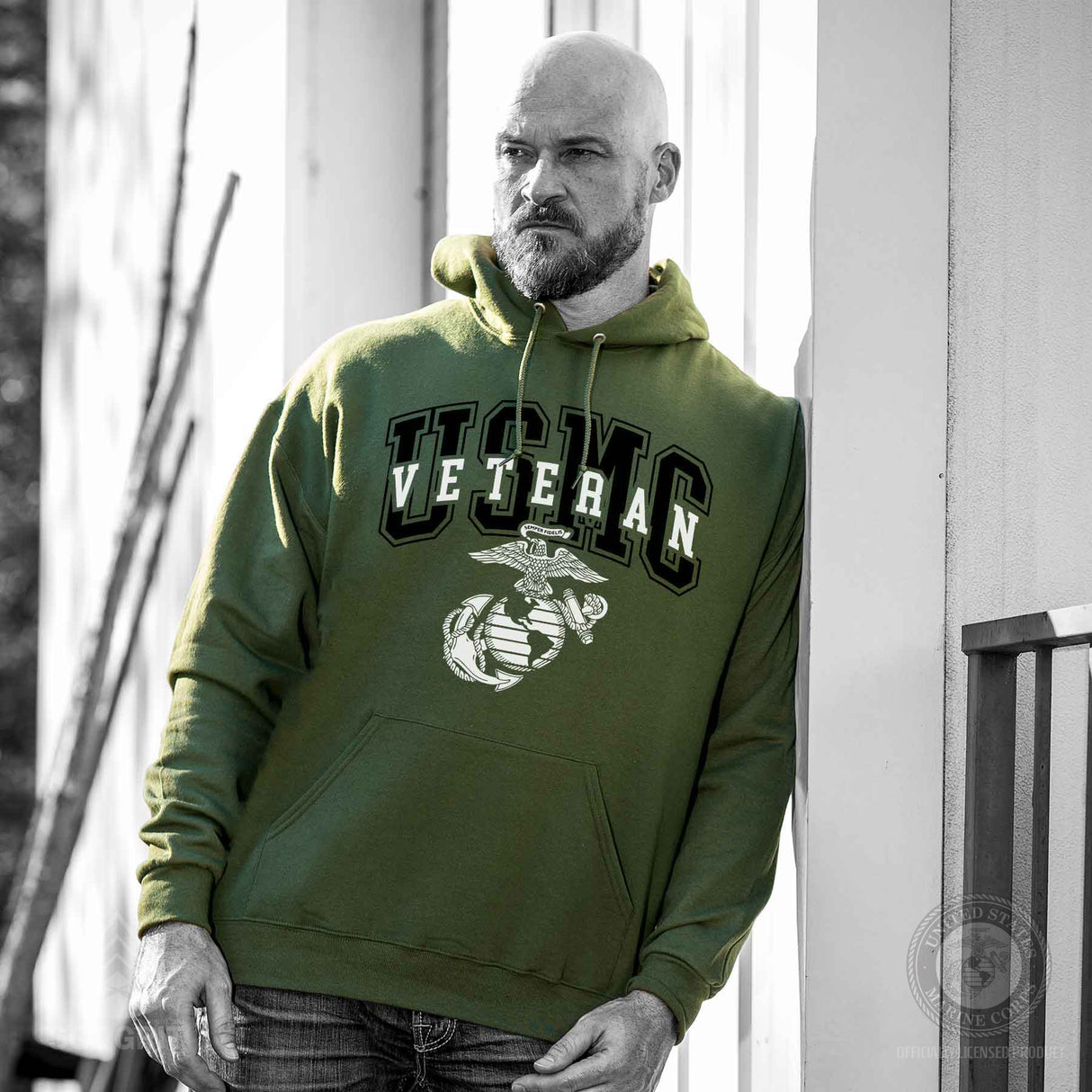 USMC Veteran Overlay Hoodie - SGT GRIT