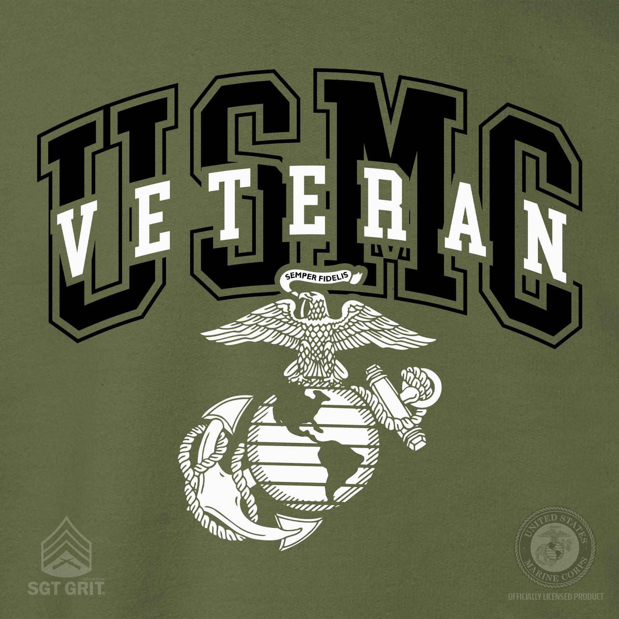 USMC Veteran Overlay Hoodie - SGT GRIT