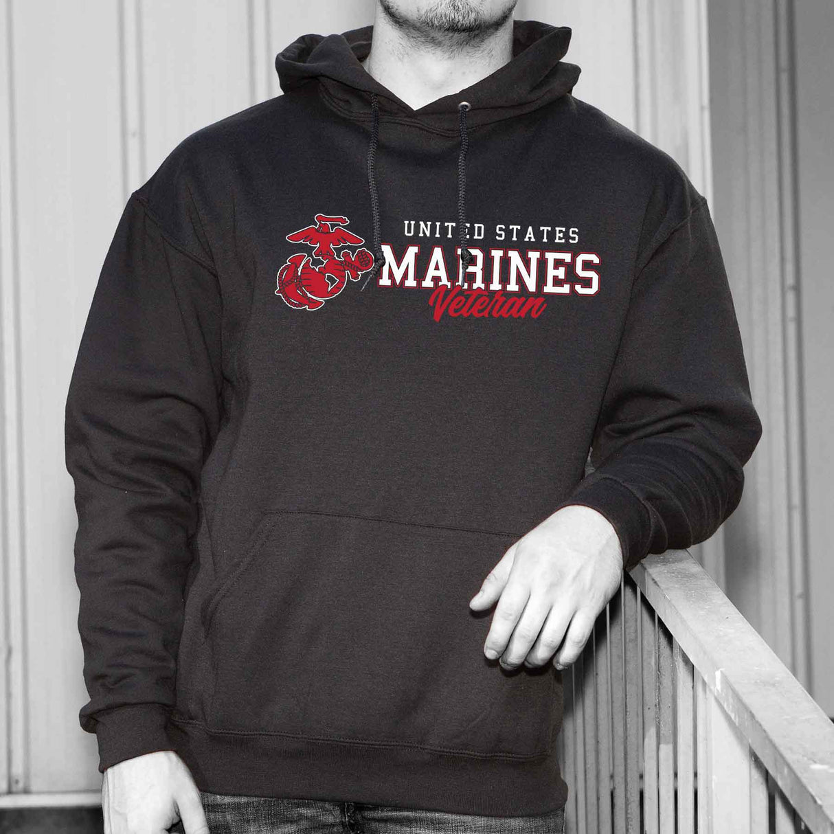 USMC Veteran Script Hoodie - SGT GRIT