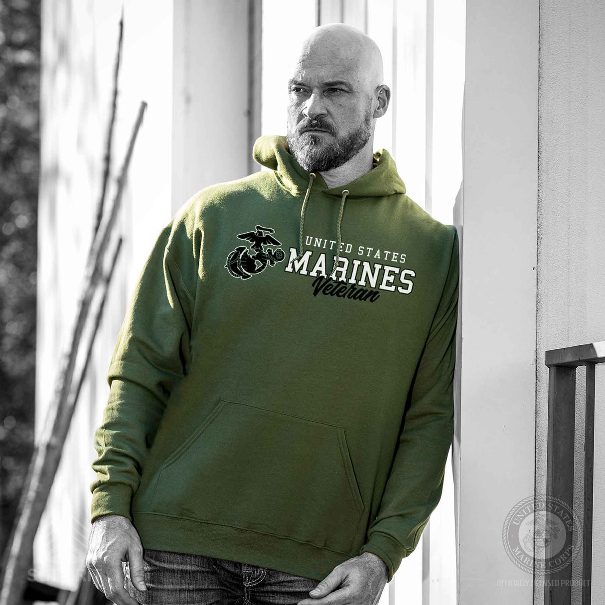 USMC Veteran Script Hoodie - SGT GRIT