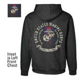 USMC Blood Stripe EGA Hoodie - SGT GRIT