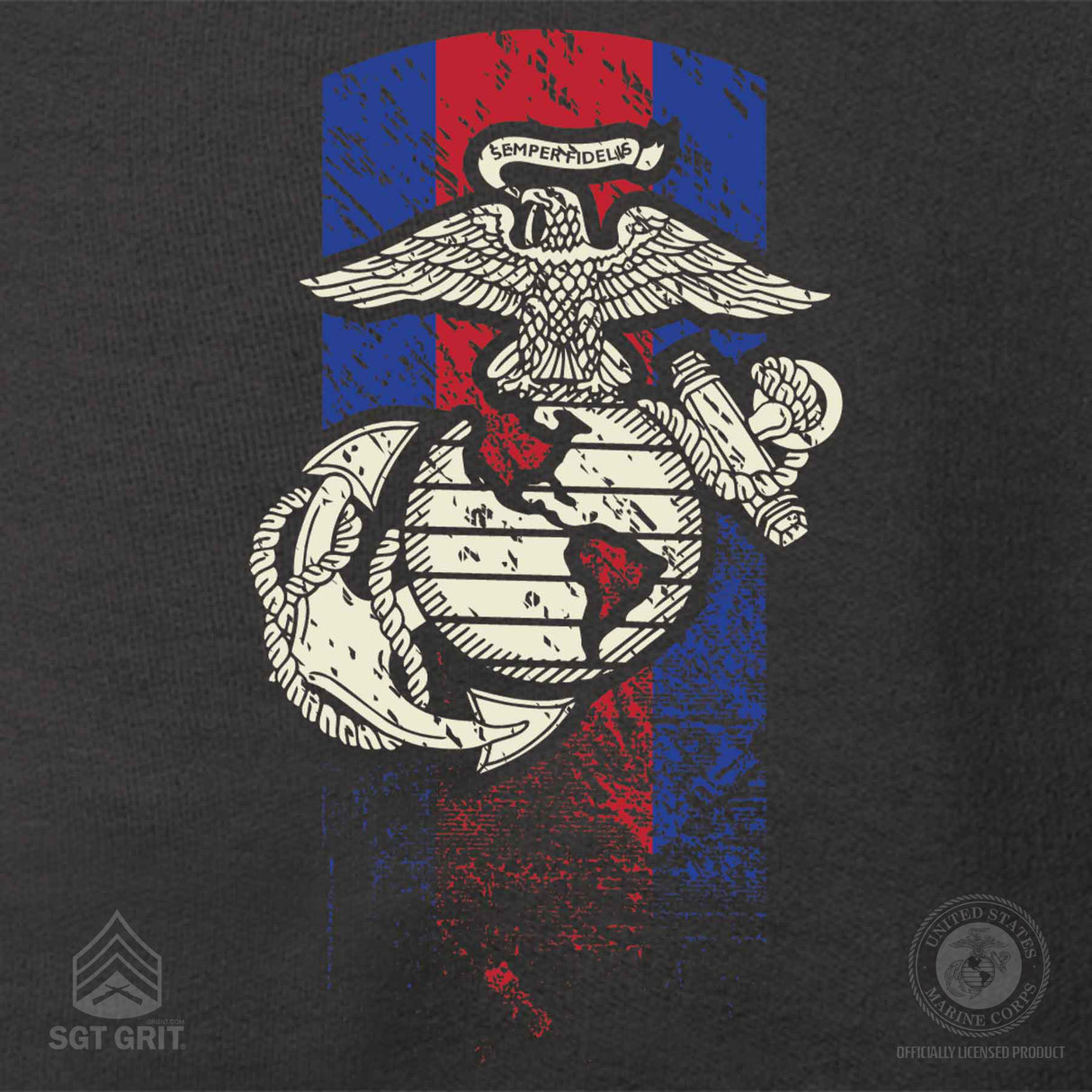 USMC Blood Stripe EGA Hoodie - SGT GRIT