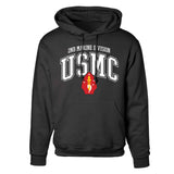 2nd Marine Division Arched Hoodie - SGT GRIT