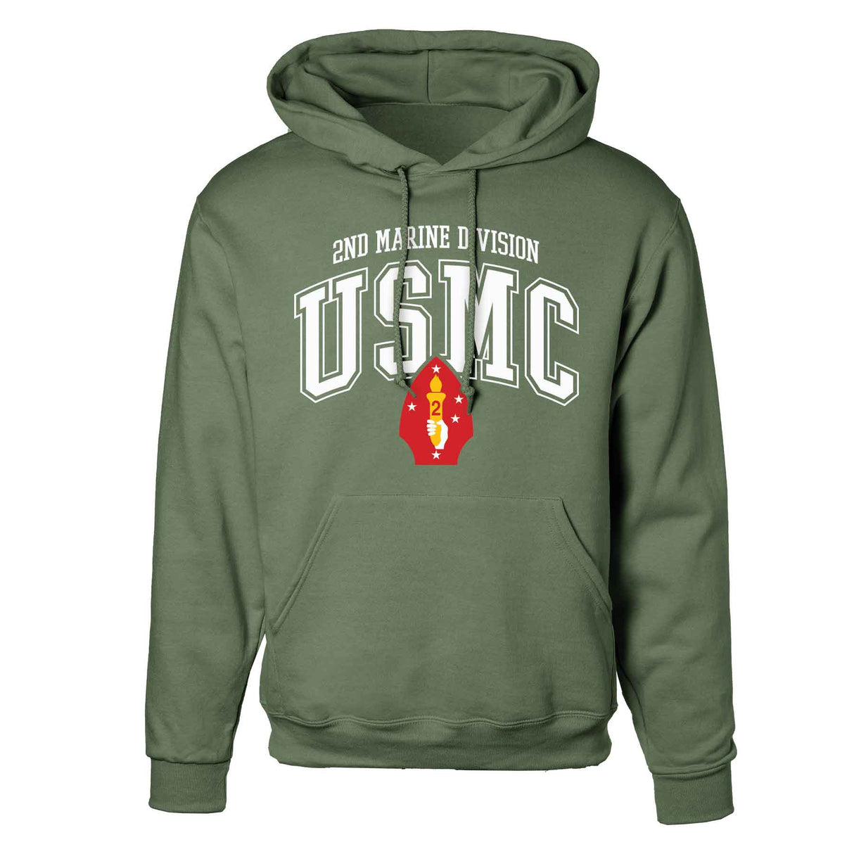 2nd Marine Division Arched Hoodie - SGT GRIT