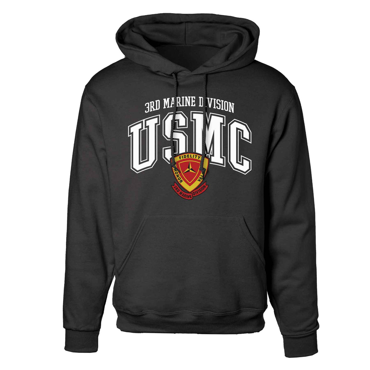 3rd Marine Division Arched Hoodie - SGT GRIT