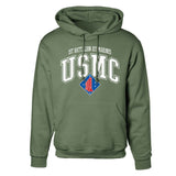 1st Battalion 1st Marines Arched Hoodie - SGT GRIT