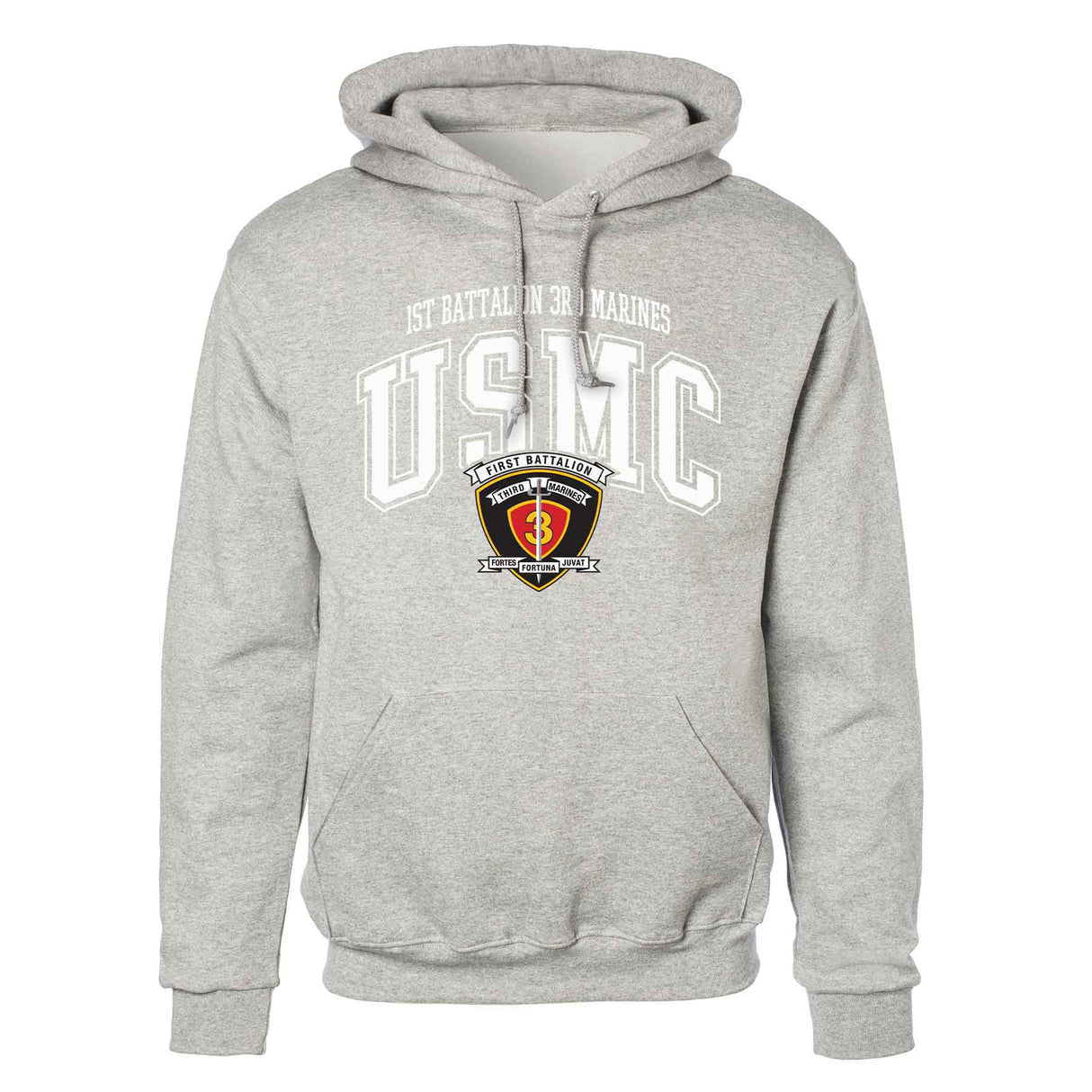 1st Battalion 3rd Marines Arched Hoodie - SGT GRIT