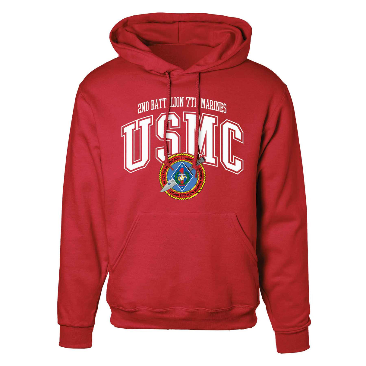 2nd Battalion 7th Marines Arched Hoodie - SGT GRIT