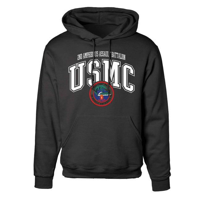 2nd Assualt Amphibious Bn Arched Hoodie - SGT GRIT