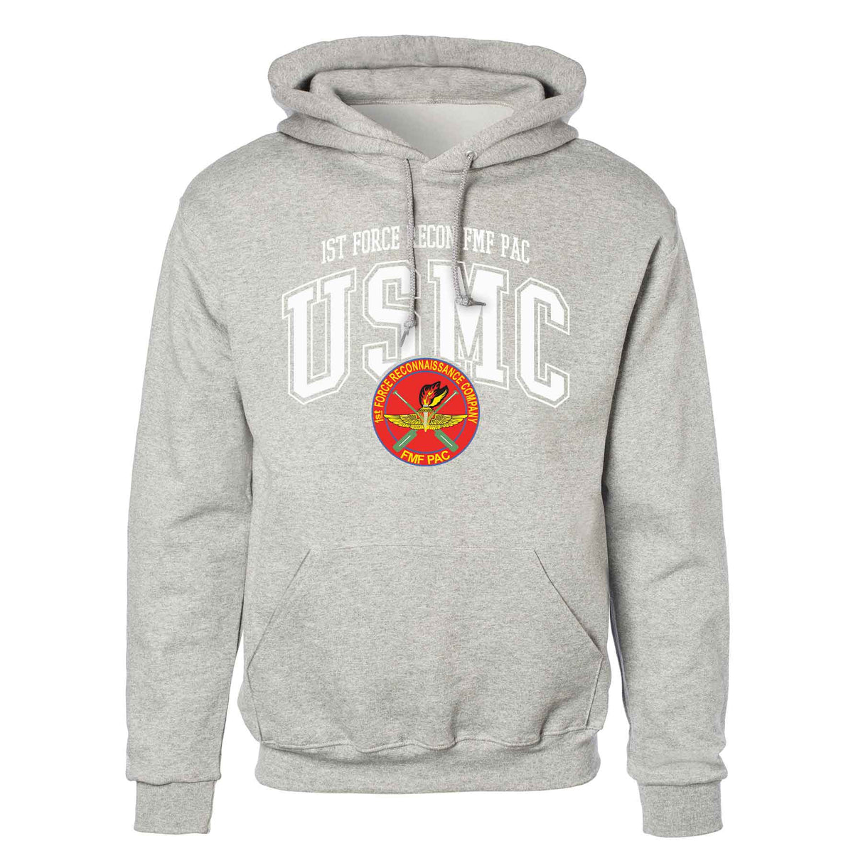 1st Force Recon FMF PAC Arched Hoodie - SGT GRIT