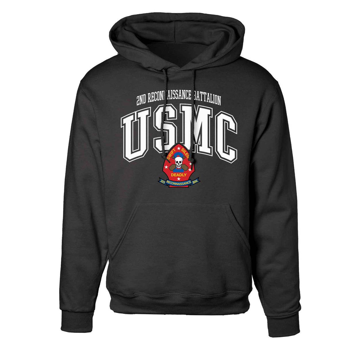 2nd Reconnaissance Battalion Arched Hoodie - SGT GRIT