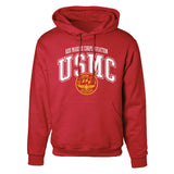 Red Marine Corps Aviation Arched Hoodie - SGT GRIT