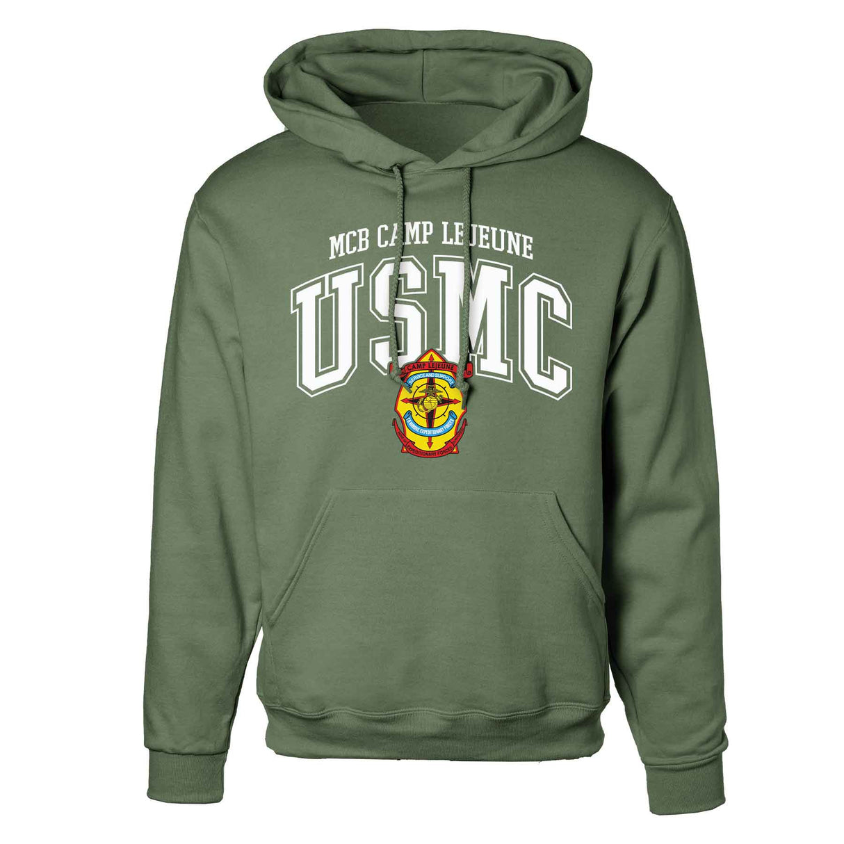 MCB Camp Lejeune Arched Hoodie - SGT GRIT