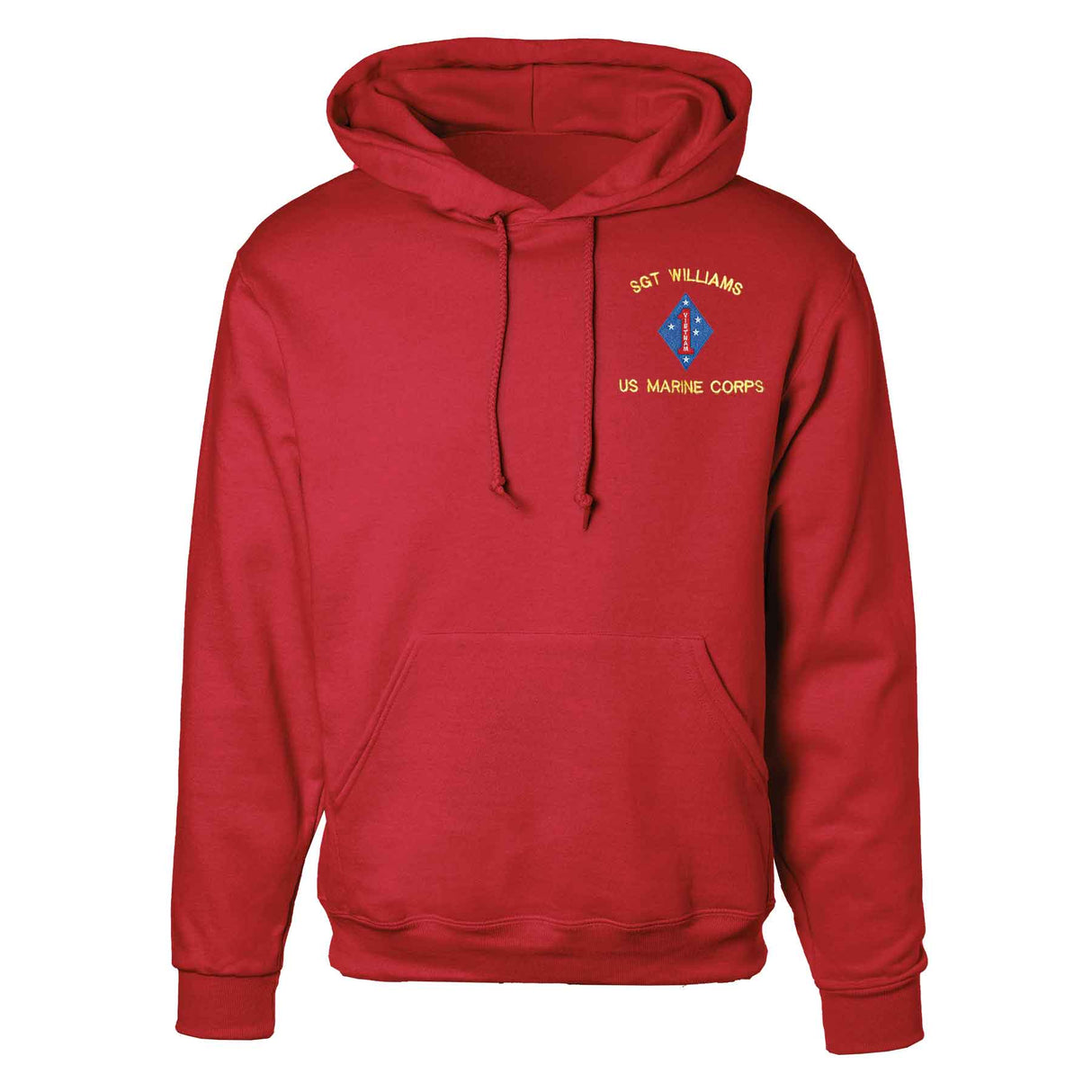 Vietnam 1st Marine Division Embroidered Hoodie - SGT GRIT