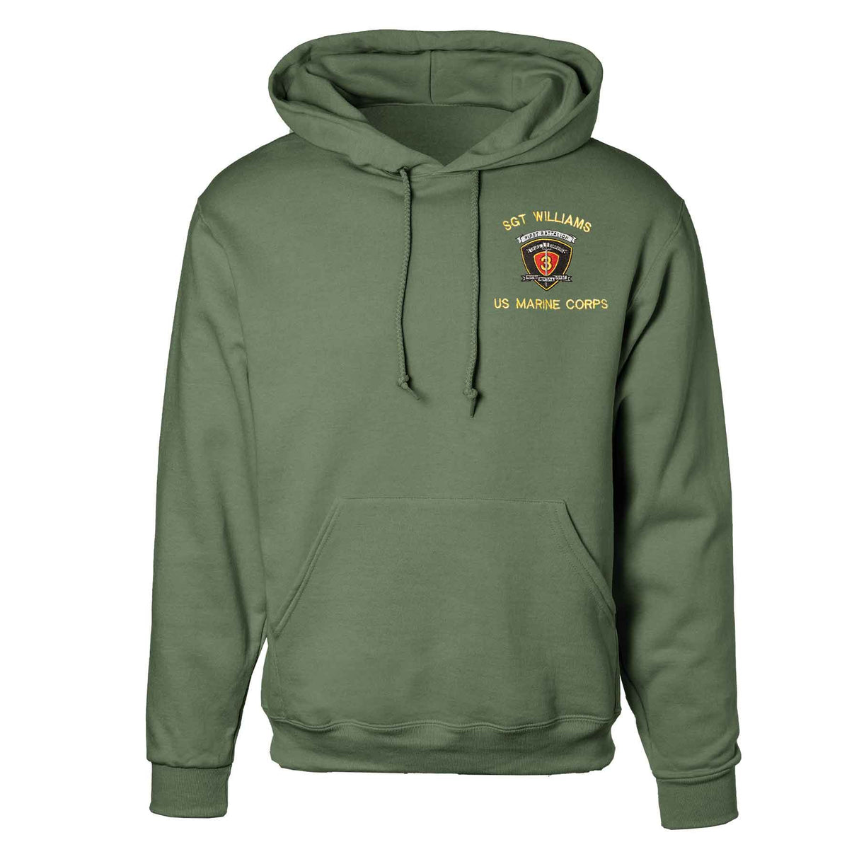 1st Battalion 3rd Marines Embroidered Hoodie - SGT GRIT