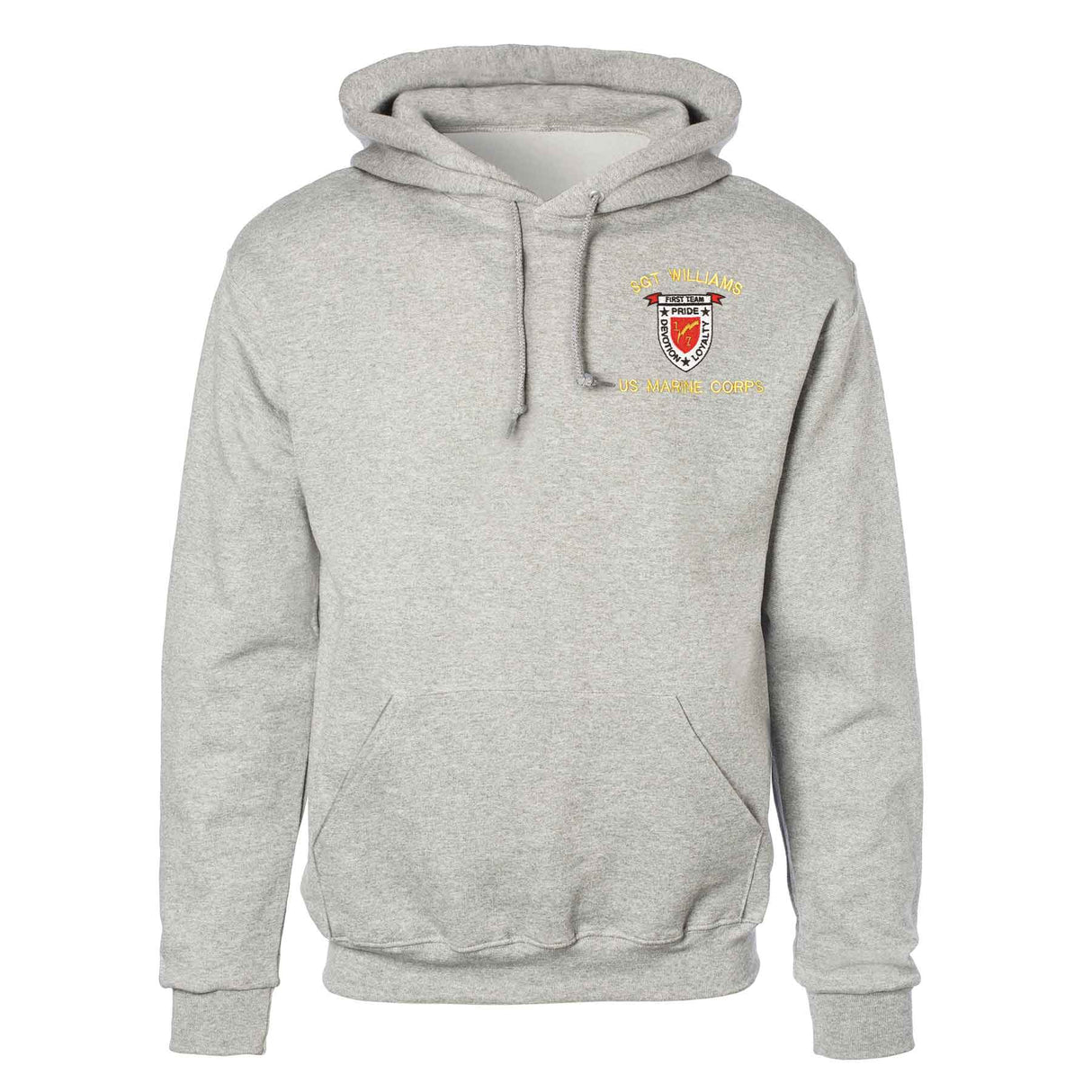 1st Battalion 7th Marines Embroidered Hoodie - SGT GRIT