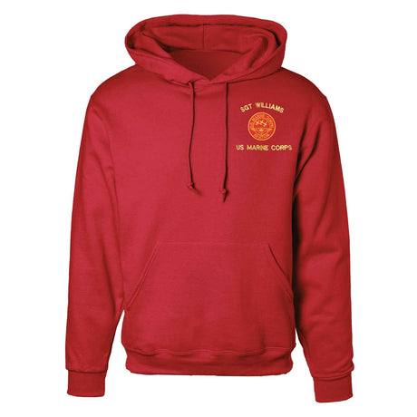 Red Marine Corps Aviation Embroidered Hoodie - SGT GRIT