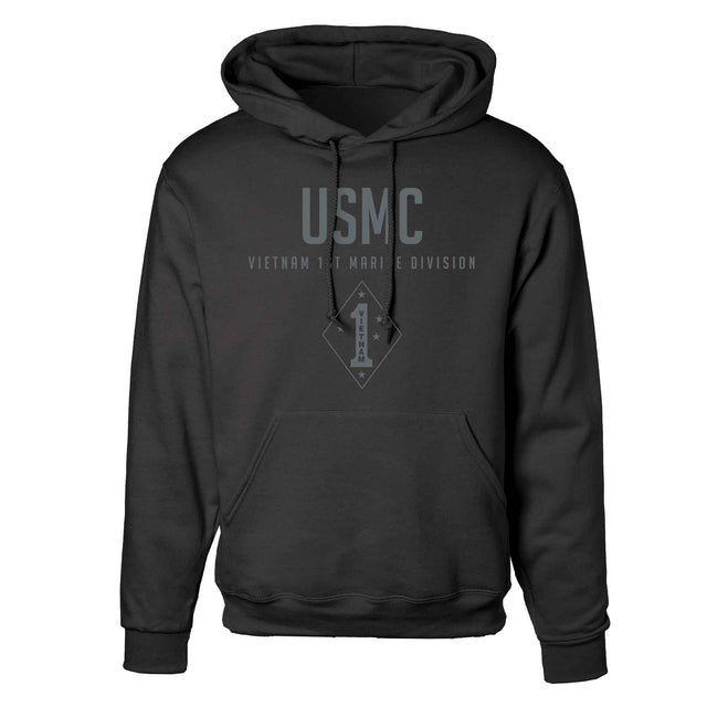 Vietnam 1st Marine Division Tonal Hoodie - SGT GRIT