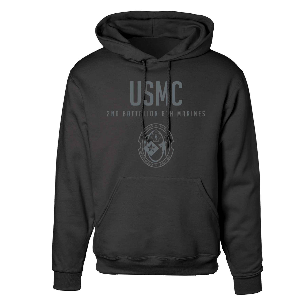 2nd Battalion 6th Marines Tonal Hoodie - SGT GRIT