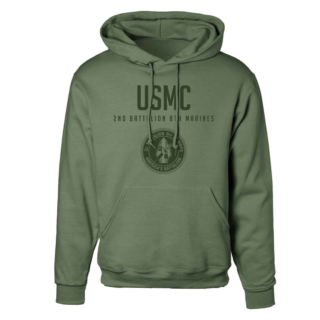 2nd Battalion 8th Marines Tonal Hoodie - SGT GRIT