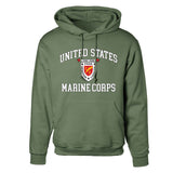 1st Battalion 7th Marines USMC Hoodie - SGT GRIT