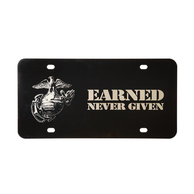 Earned Never Given License Plate - SGT GRIT