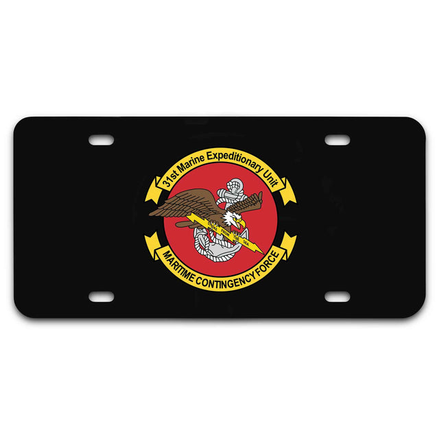 31st MEU Maritime Contingency Force License Plate - SGT GRIT