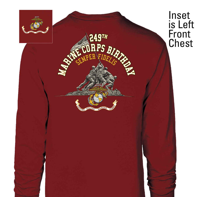 USMC 249th Birthday Long Sleeve - Back - SGT GRIT