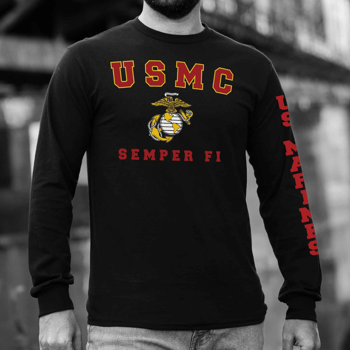 USMC Semper Fi Long Sleeve T-Shirt - SGT GRIT