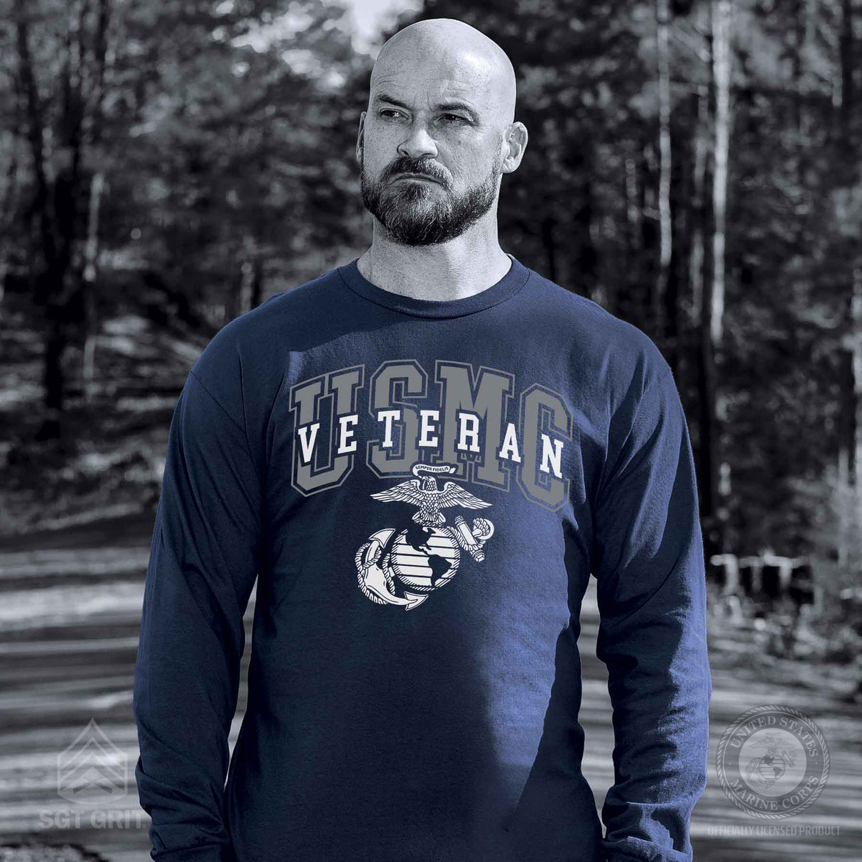 USMC Veteran Overlay Long Sleeve - SGT GRIT