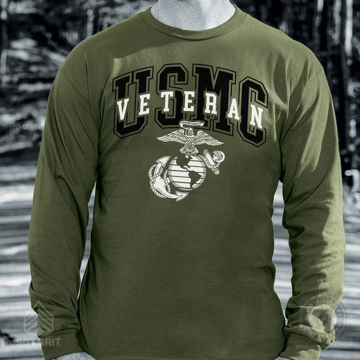 USMC Veteran Overlay Long Sleeve - SGT GRIT