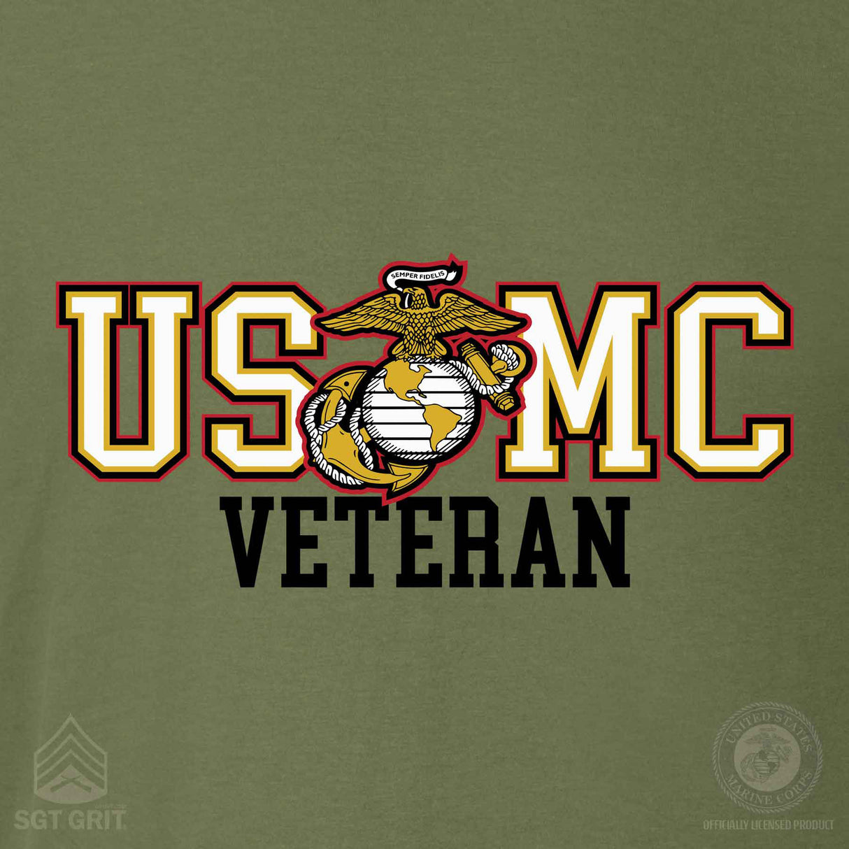 Bold USMC Veteran Long Sleeve - SGT GRIT