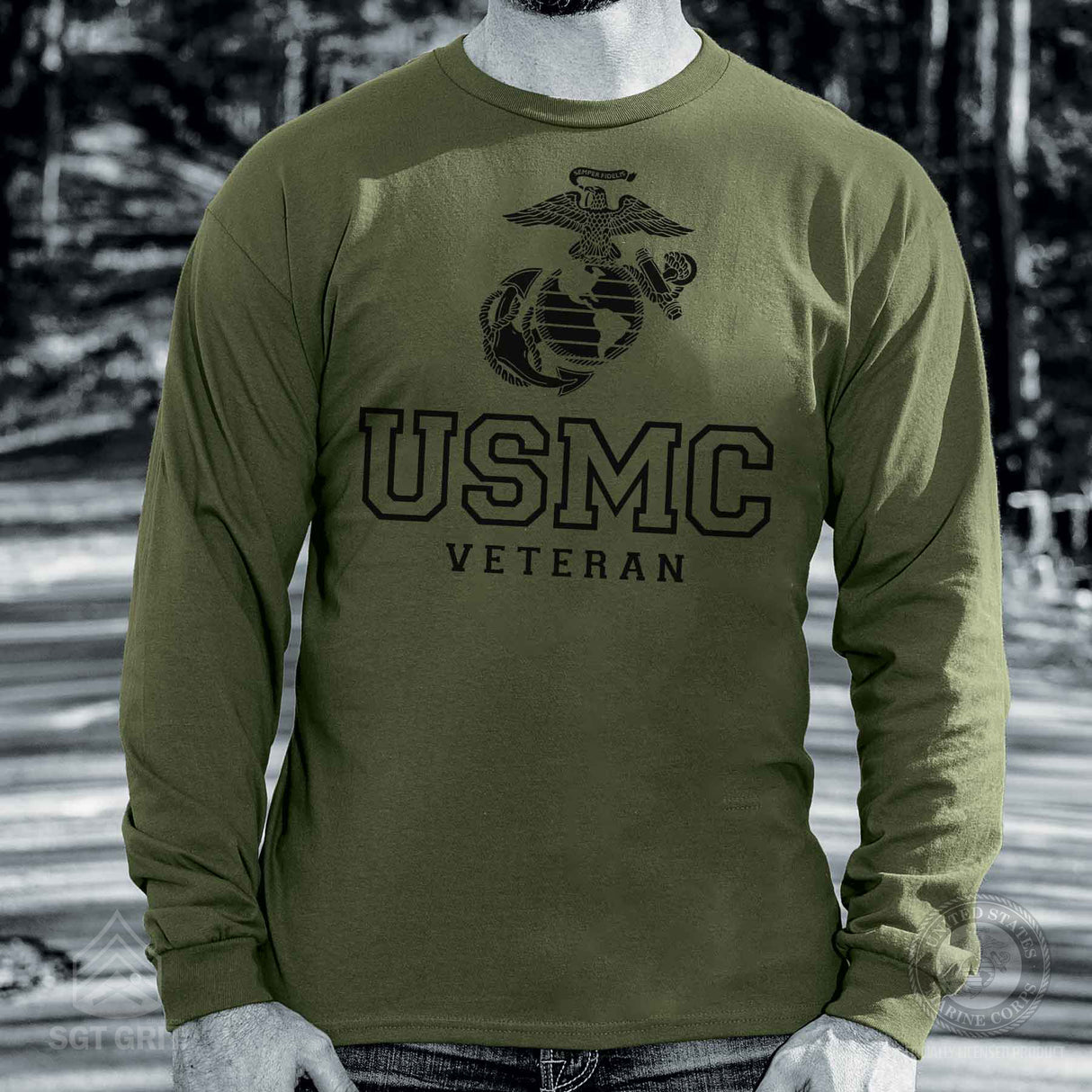 USMC Veteran Tonal Long Sleeve - SGT GRIT