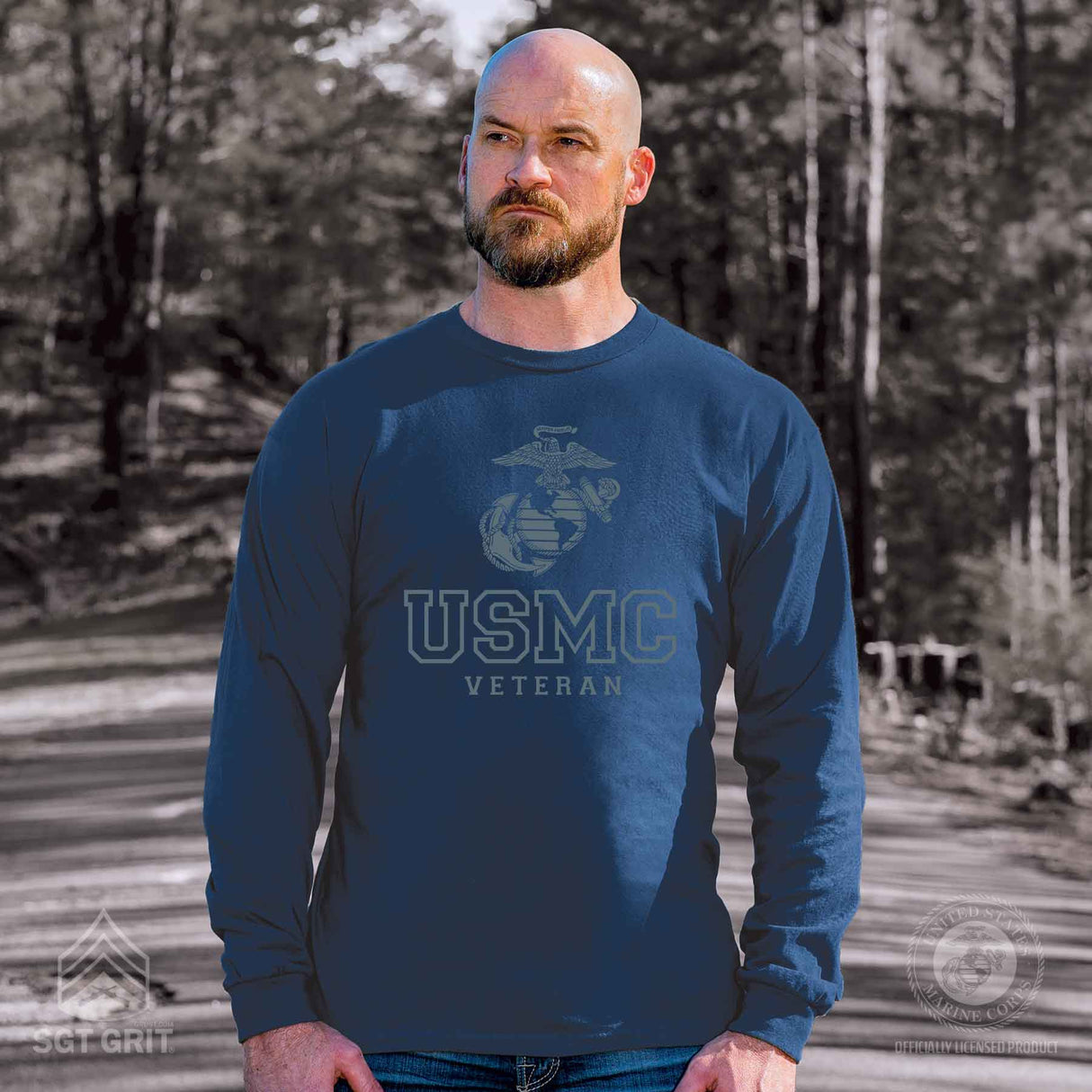 USMC Veteran Tonal Long Sleeve - SGT GRIT