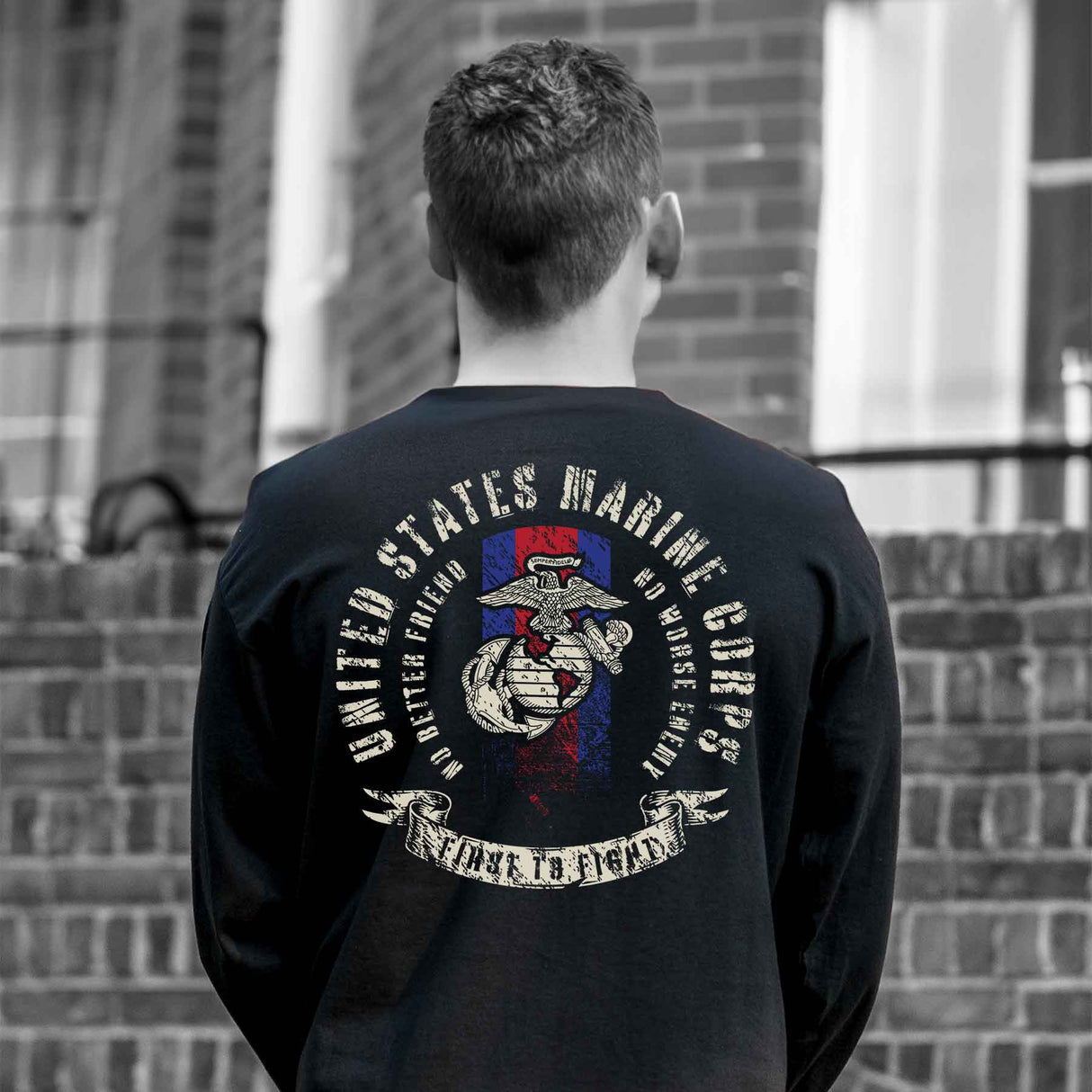 USMC Blood Stripe Long Sleeve - SGT GRIT