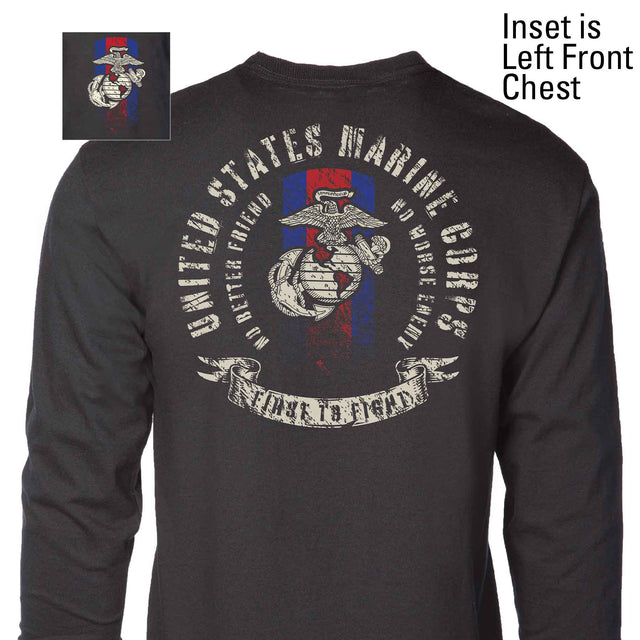 USMC Blood Stripe Long Sleeve - SGT GRIT